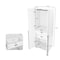 Manhattan Comfort Lee Wardrobe Closet 2.0 in White WC002-WH - alternate 4